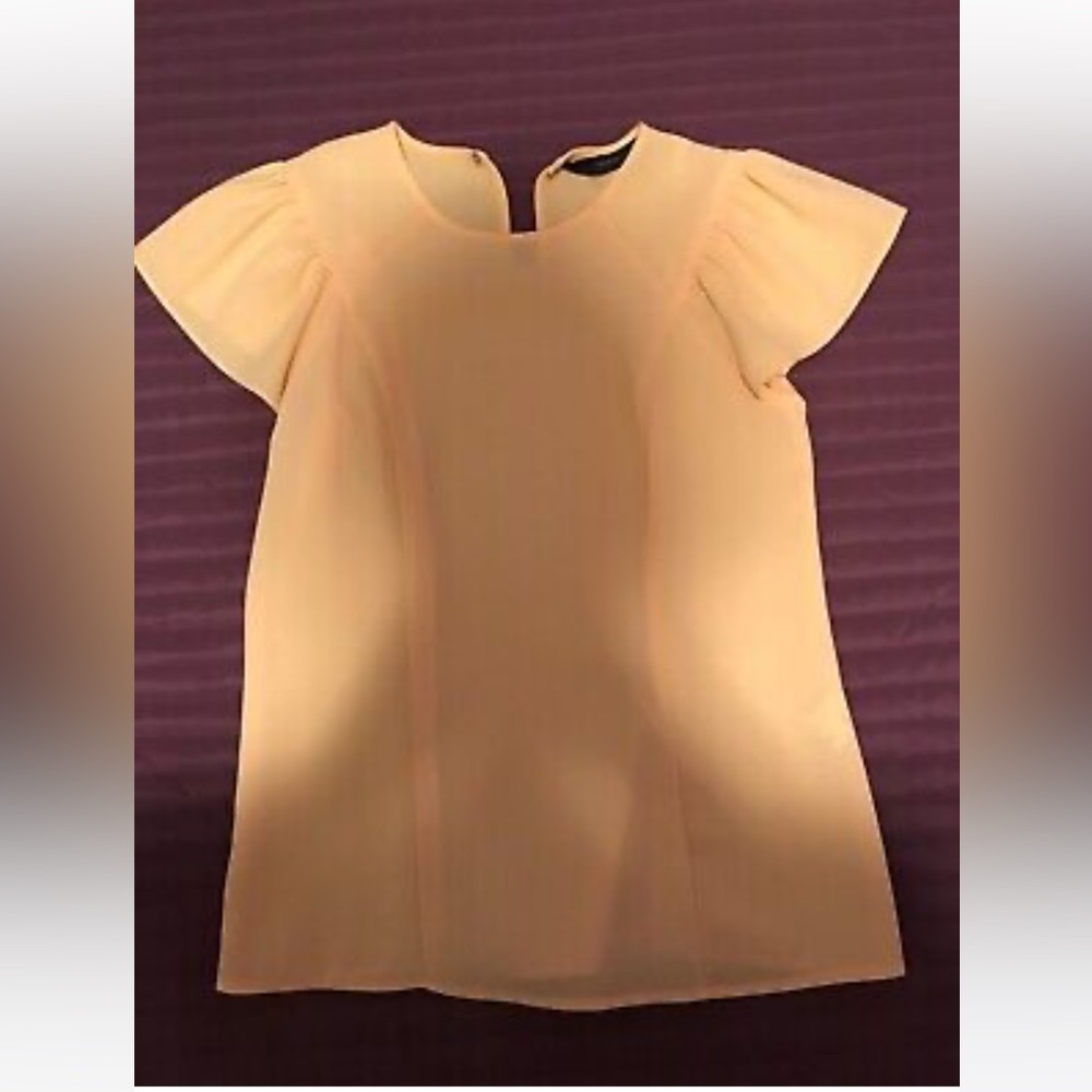 Zara Women's Blouse - Yellow, Size XS